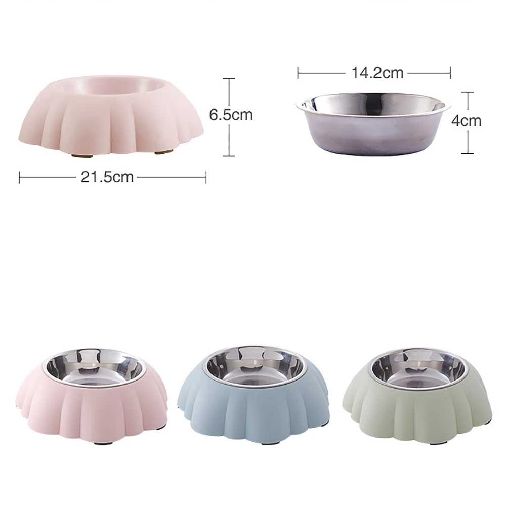 Миска для собак и кошек из нержавеющей стали 400 мл 2 в 1 | Дом сад