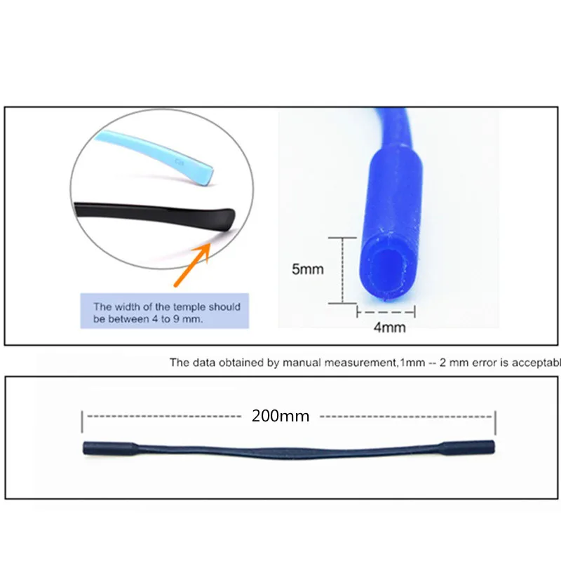 SUEF новинка 20 см силиконовая цепочка для очков держатель кабеля шейный шнурок