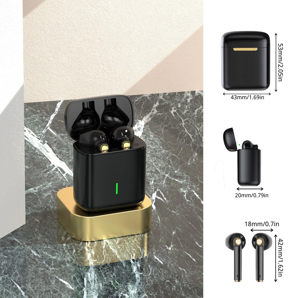 IKF Find Plus черные беспроводные наушники-вкладыши время воспроизведения 25 часов с