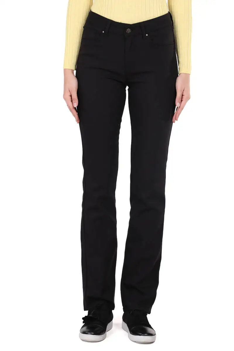

Black Extended Trot Regular Fit Women Pants