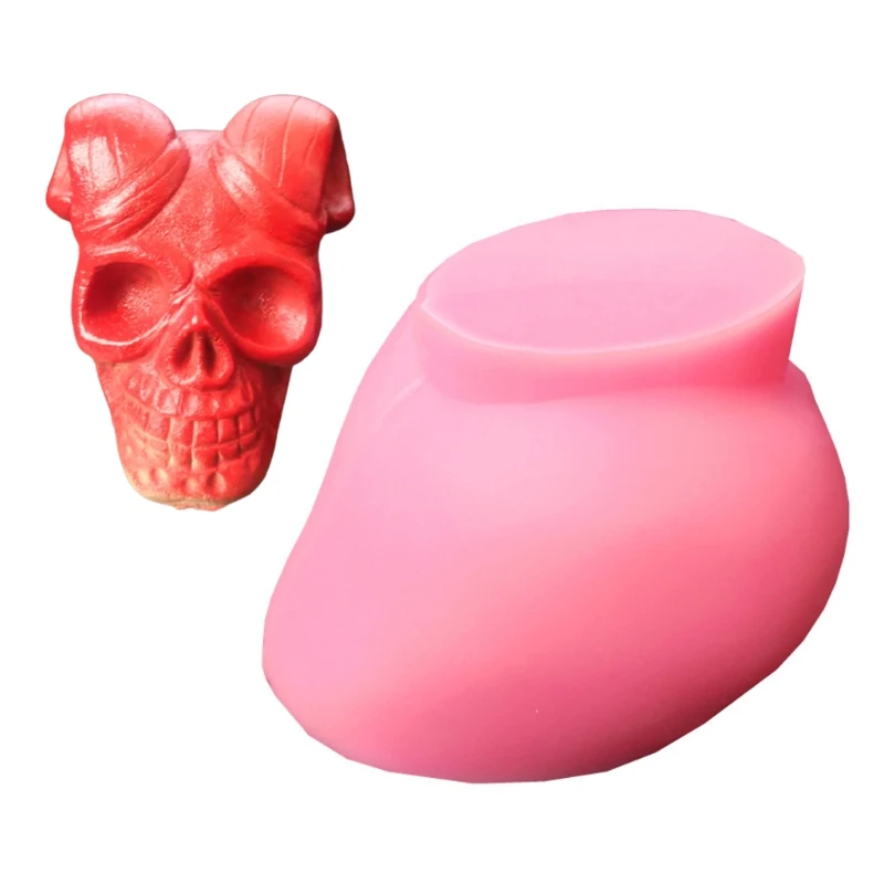 

L5YA Resin Mold DIY Craft Antler Skull Soap Molds for DIY Craft Jewelry Making