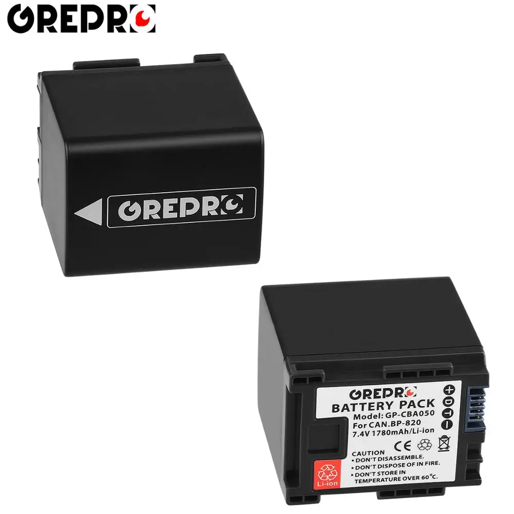 Аккумулятор для камеры 1780 мАч BP-820 BP 820 + зарядное устройство с ЖК-дисплеем и USB Canon