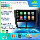 Автомагнитола 2,5D 1Din, 9 дюймов, GPS, мультимедийный плеер, Android, для Subaru Forester 2008-2012, 4 Гб + 64 ГБ, Восьмиядерный процессор, навигация, быстрая загрузка