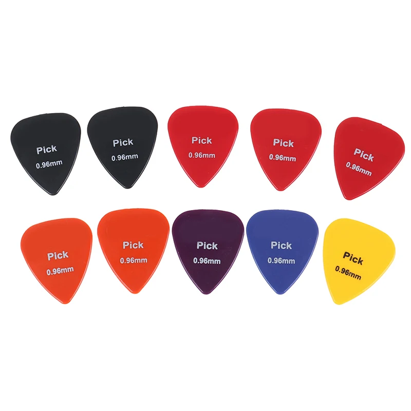 

10Pcs Guitar Pick Non-slip Plastic Mediator for Acoustic Electric Guitarra Ukulele Accessorie Random Color