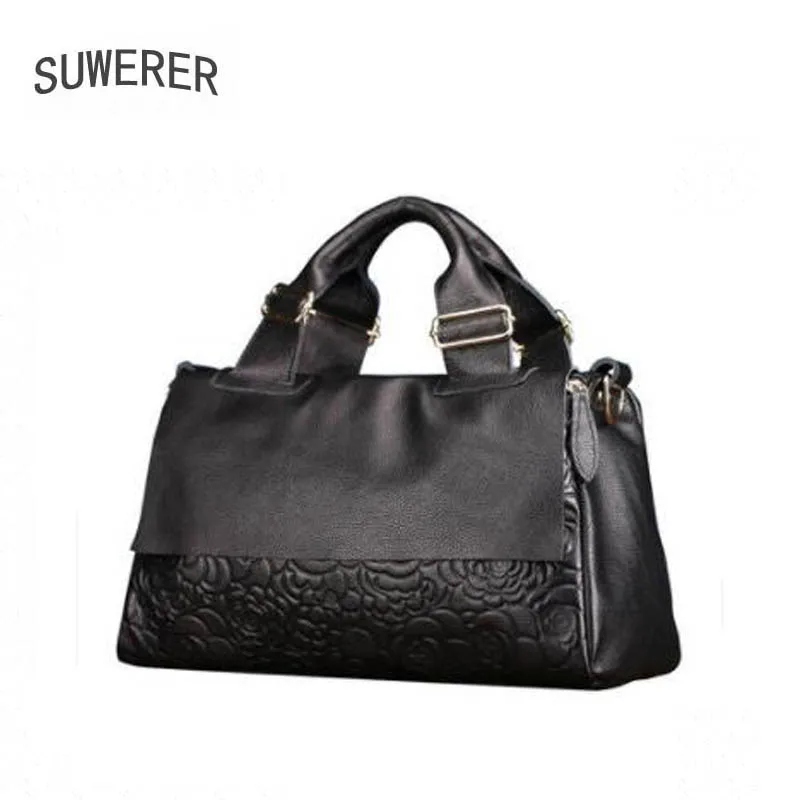 

Женская сумка из натуральной кожи 2020, новая модная сумка с тиснением в европейском и американском стиле, сумка через плечо, Бостонская сумка