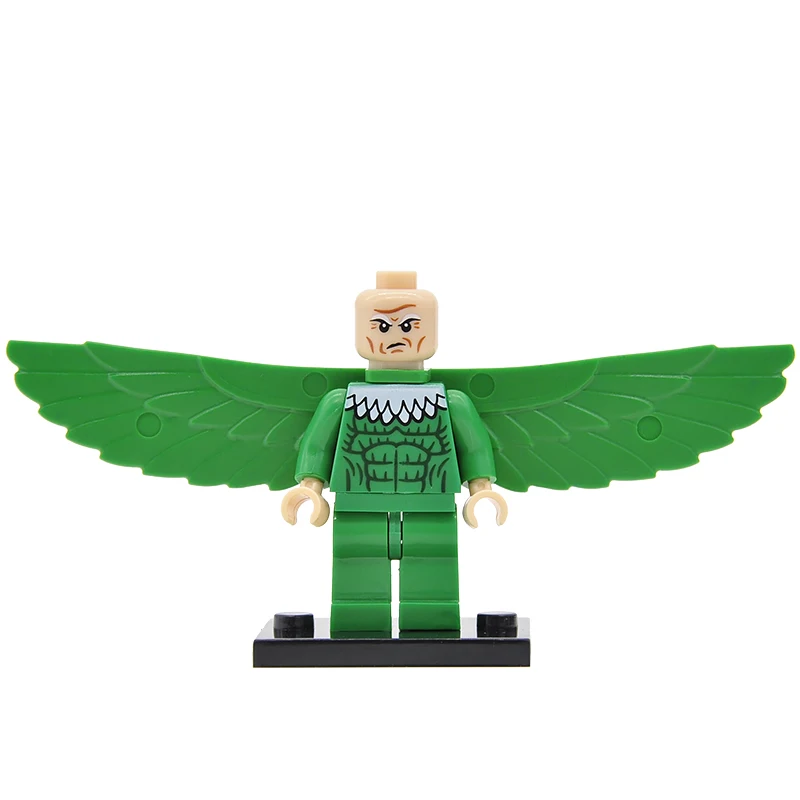 Vulture Один горячий Супер Герои 500+ горячая фигурка Marvel DC Мстители Дэдпул Звездный огонь Бэтмен Супермен железный человек строительные блоки игрушки - Цвет: Vulture