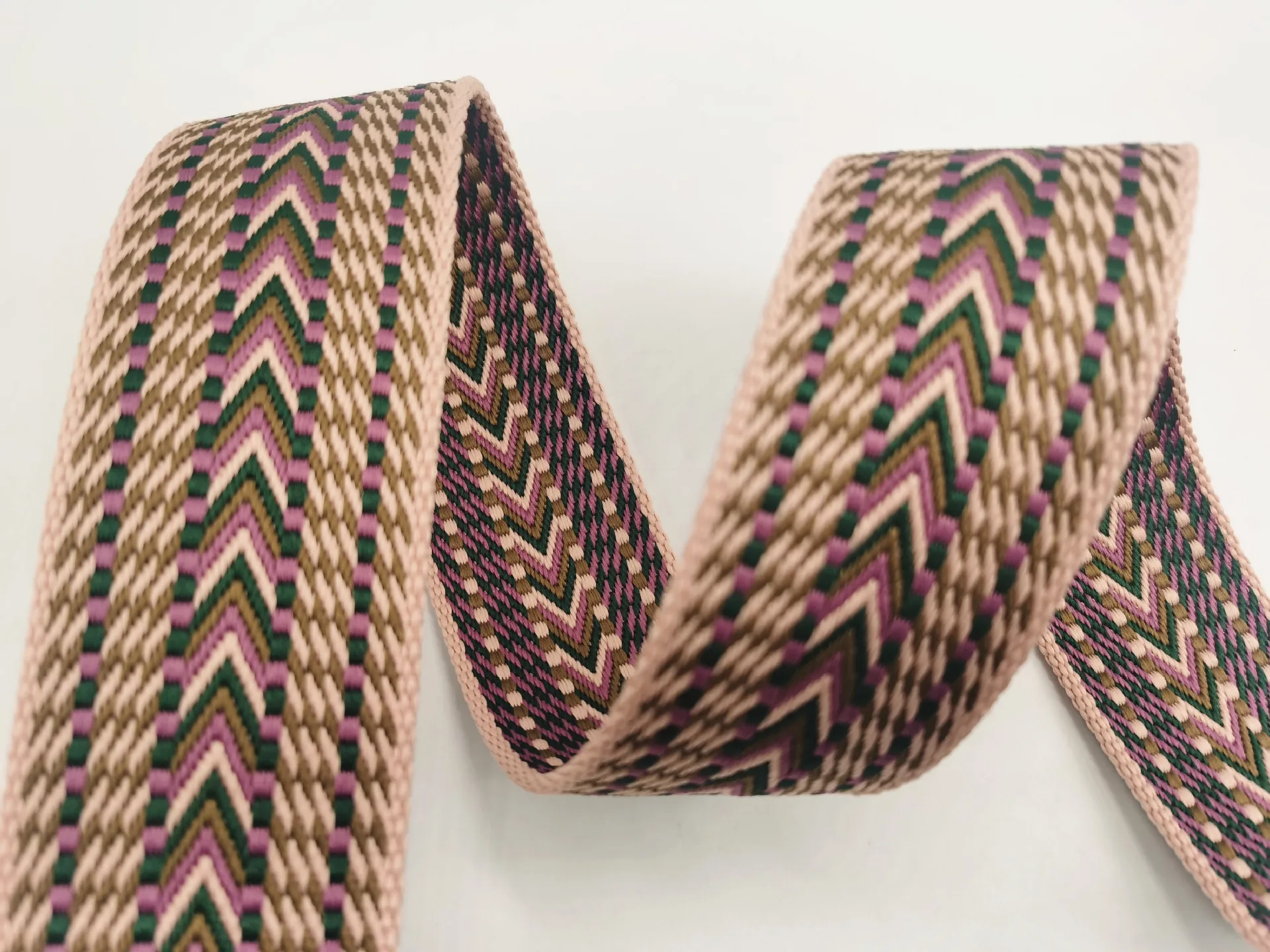

50mm Woven Polyester Jacquard Webbing Bag Strap 2 Inch
