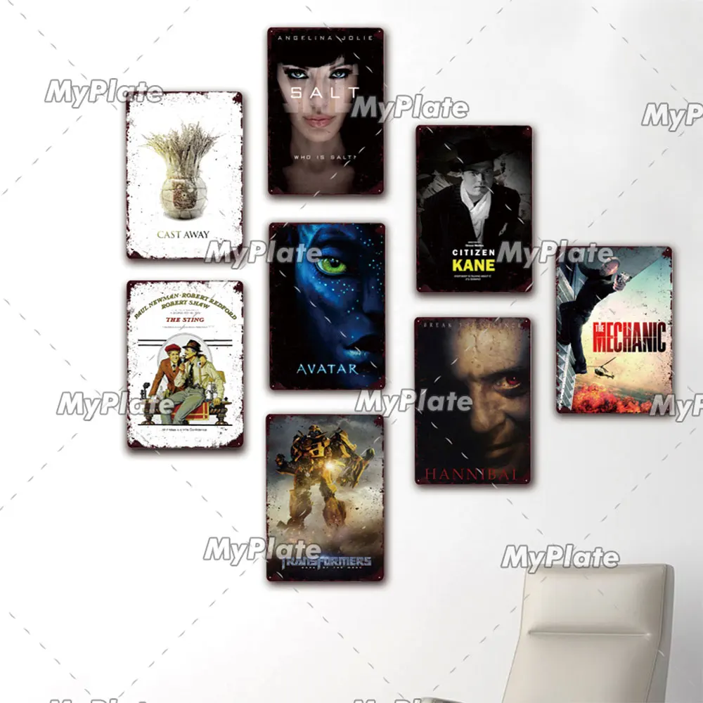 Плакат из фильма металлический знак винтажная табличка жестяная настенный декор