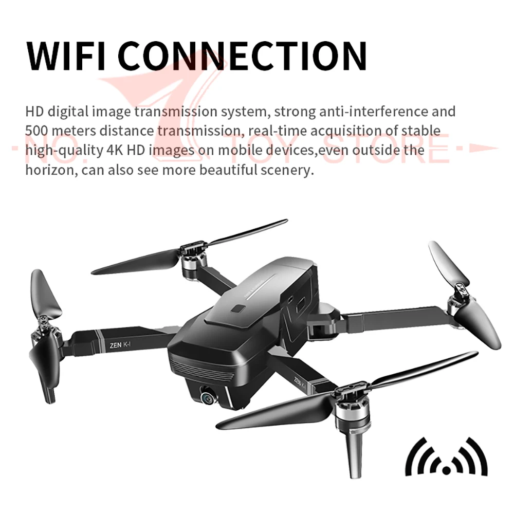 VISUO ZEN K1 Радиоуправляемый Дрон gps с 50-кратным зумом широкоугольная HD Двойная камера wifi FPV Квадрокоптер бесщеточный мотор полёт 28 мин Дрон 4K