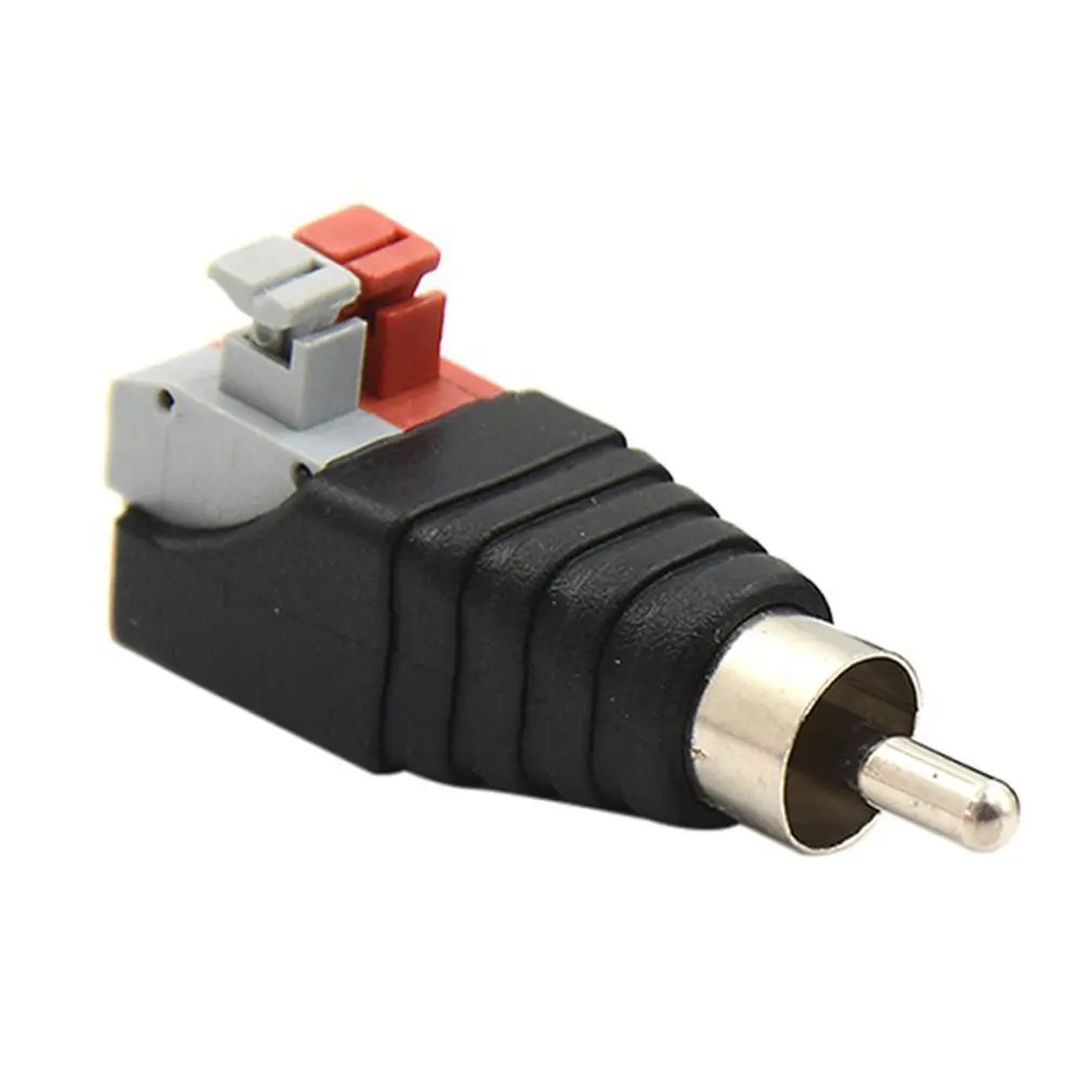 

Speaker Wire Cable to Audio Male RCA Connector Adapter Jack Plug For Multimedia Male RCA Connector Adapter