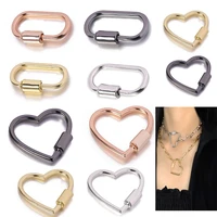 4pcs new 2 styles plating metal supplies jewelry making diy necklace accessories buckles handmade pendant