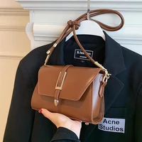 high quality solid color pu leather women crossbody bags fashion brand female shoulder square bag small luxury designer handbags