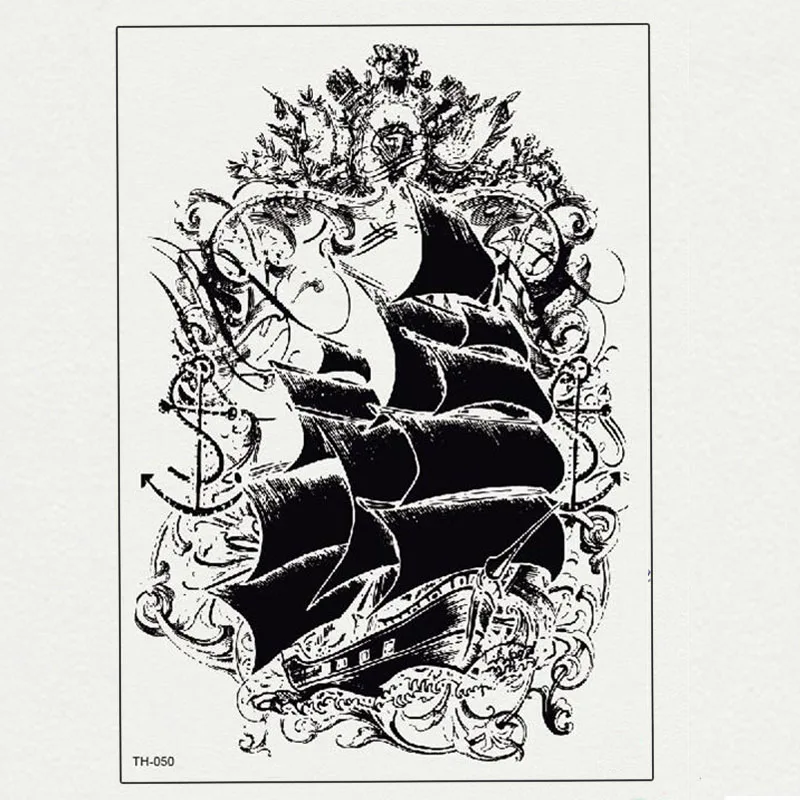 21X15 см Новая Водонепроницаемая модная нарисованная вручную линия черно-белая