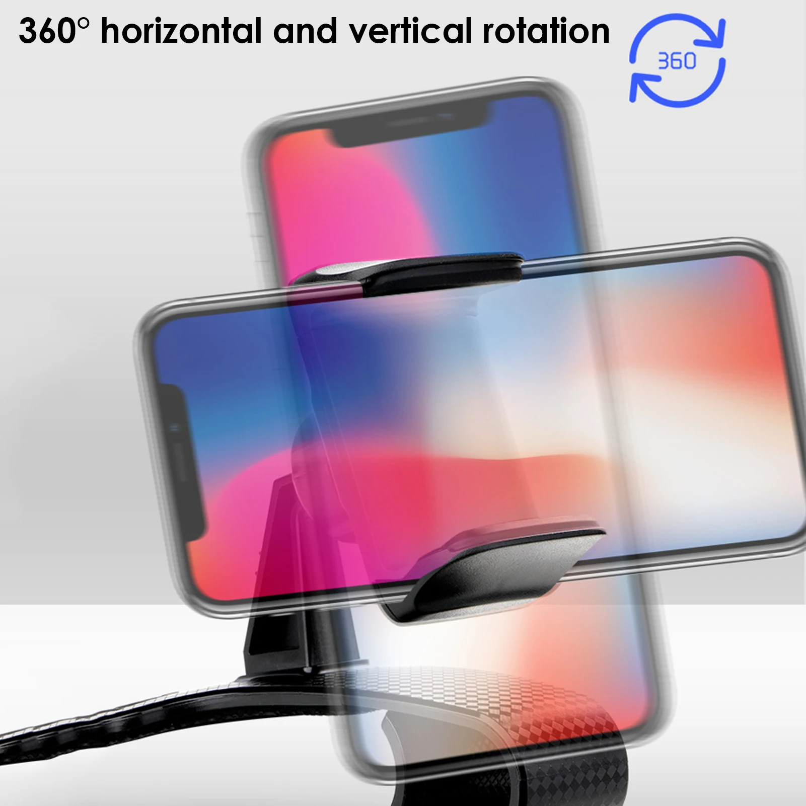 

Car Dashboard Mobile Phone Holder Navigation Bracket For 4-6.2 Inch Mobile Phone Adjustable Width Car Interior Accessories