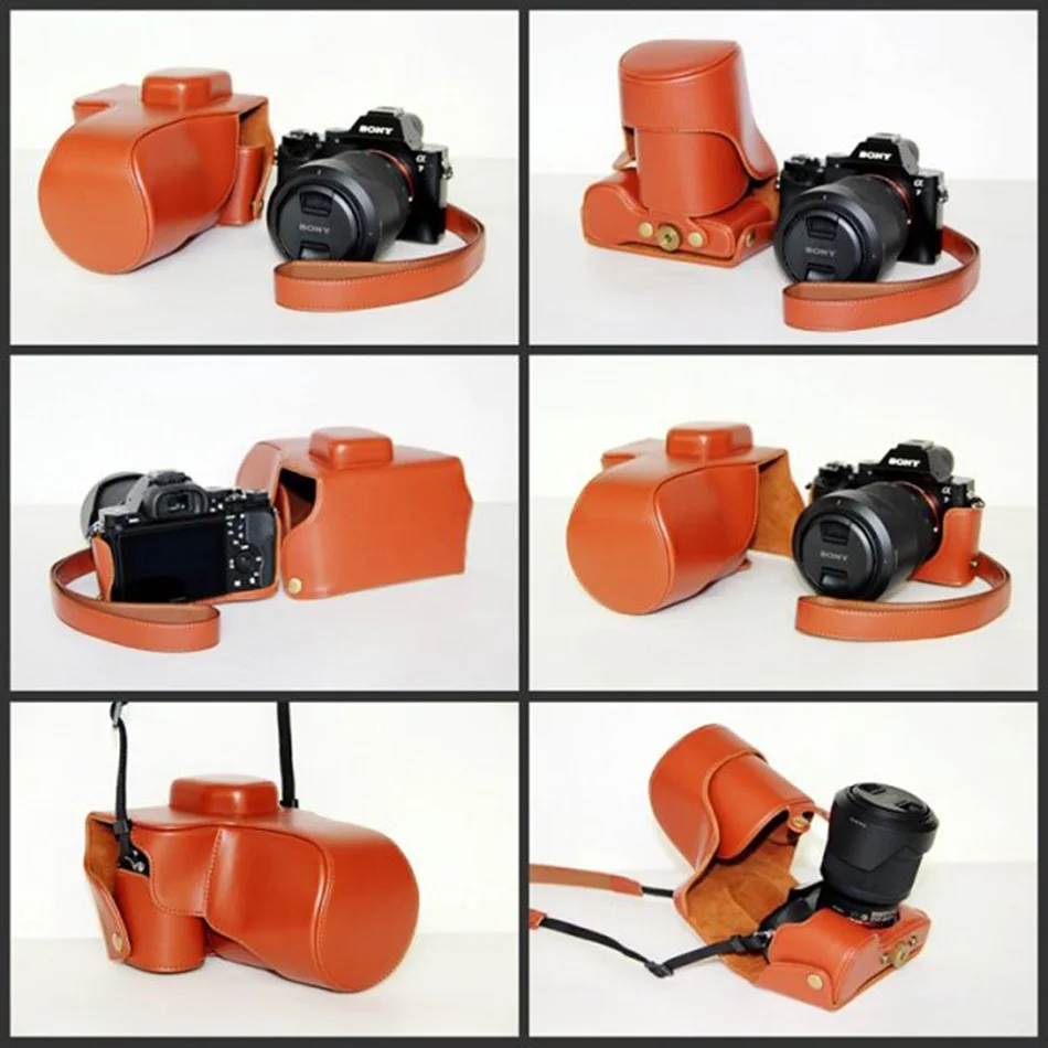 Чехол из искусственной кожи для камеры Sony ILCE-7R A7R (28-70) защитный чехол