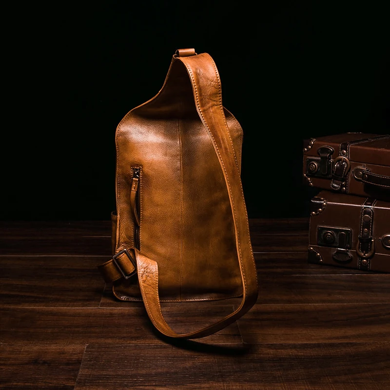 Винтажная сумка из натуральной кожи мужская сумка bolsas слинг нагрудная сумка для мужчин сумка через плечо мессенге сумка на плечо слинг груди пакет сумка