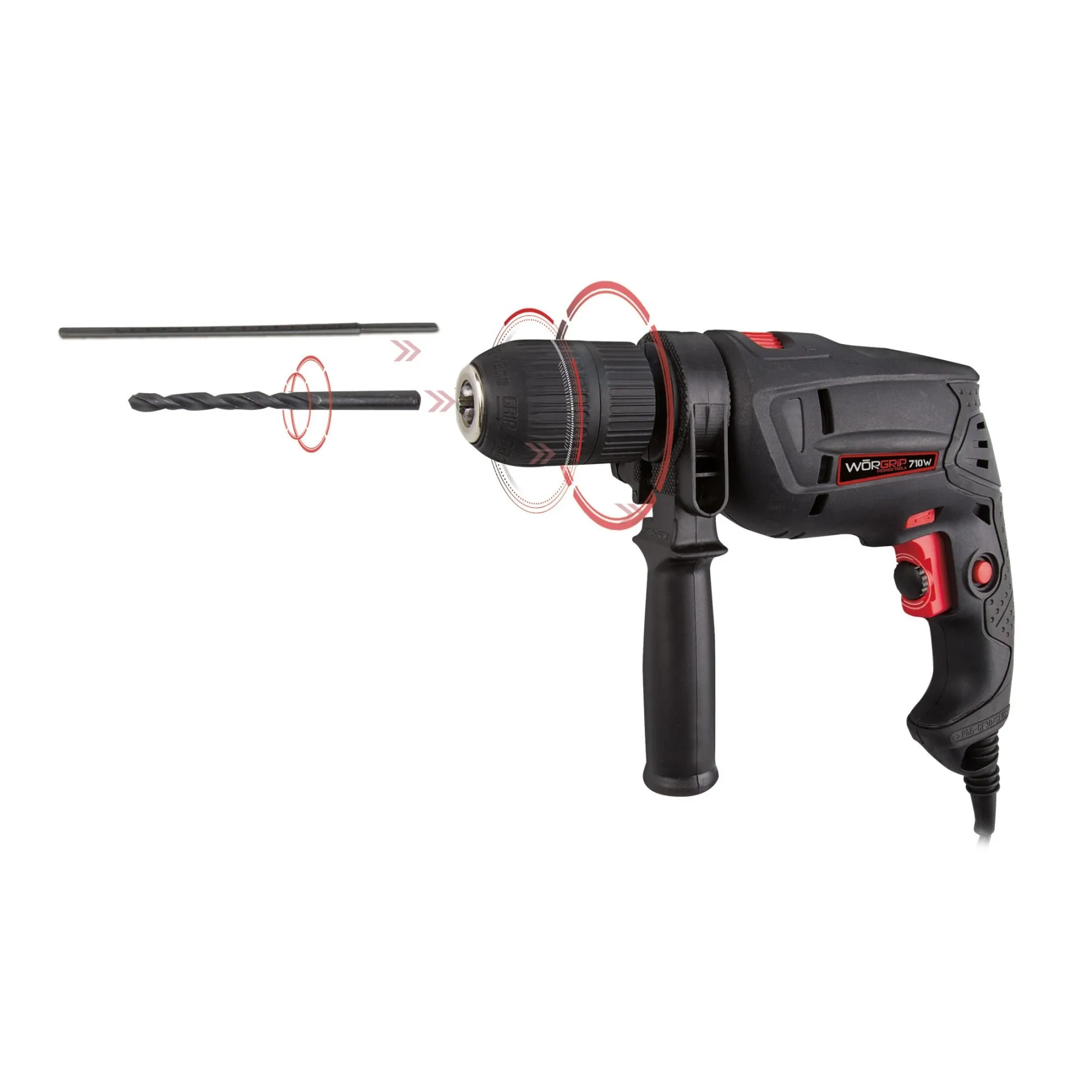Worgrip pro tools hammer drill 710w |