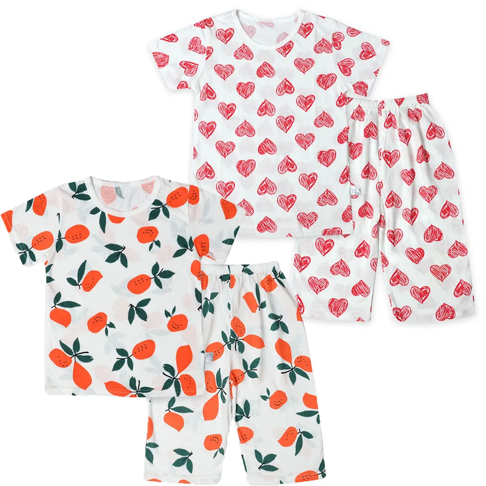 

Summer suits pajamas, air-conditioning clothes home clothes, two-piece short-sleeved Baby clothes baby boy clothes Children's