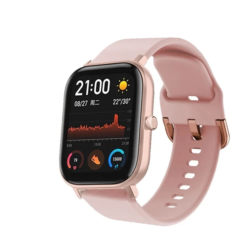 Силиконовый ремешок для смарт-часов Huami Amazfit bip /GTS цвет в ассортименте