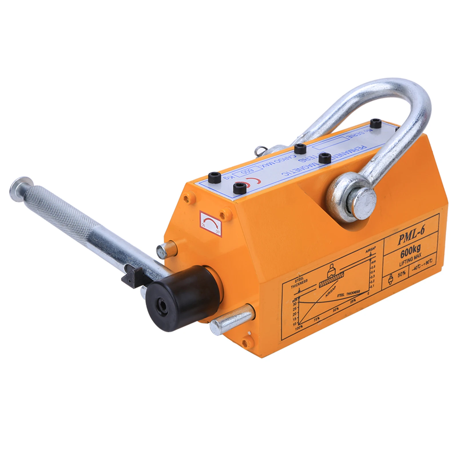 Стальной Постоянный Магнитный подъемник 600 кг тяжелый подъемный кран магнит