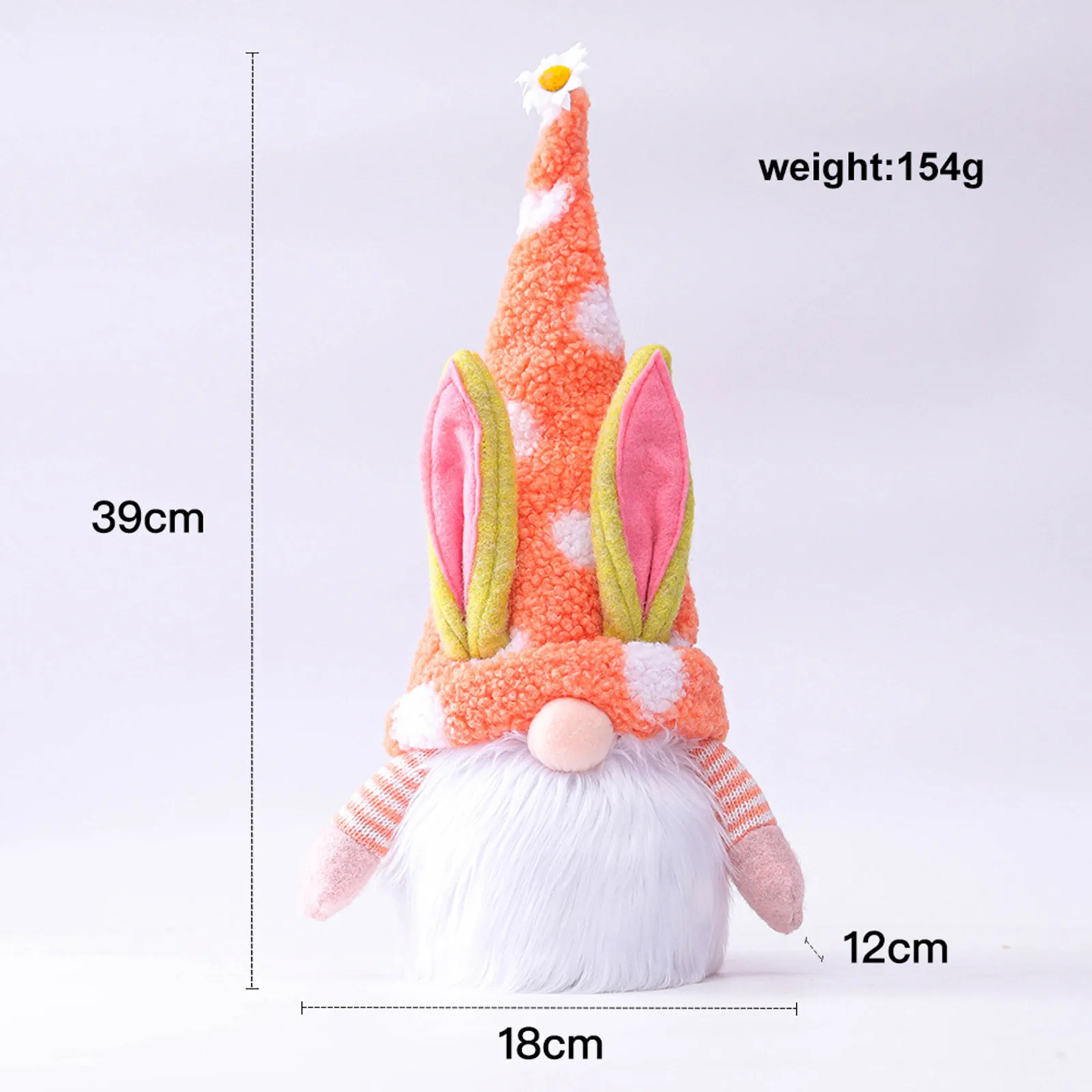 

1pc Easter Plush Doll Decoration Bunny Decoration Glowing Dwarf Faceless Doll Home Toys Kids Toys Home Decor Easter Decoration