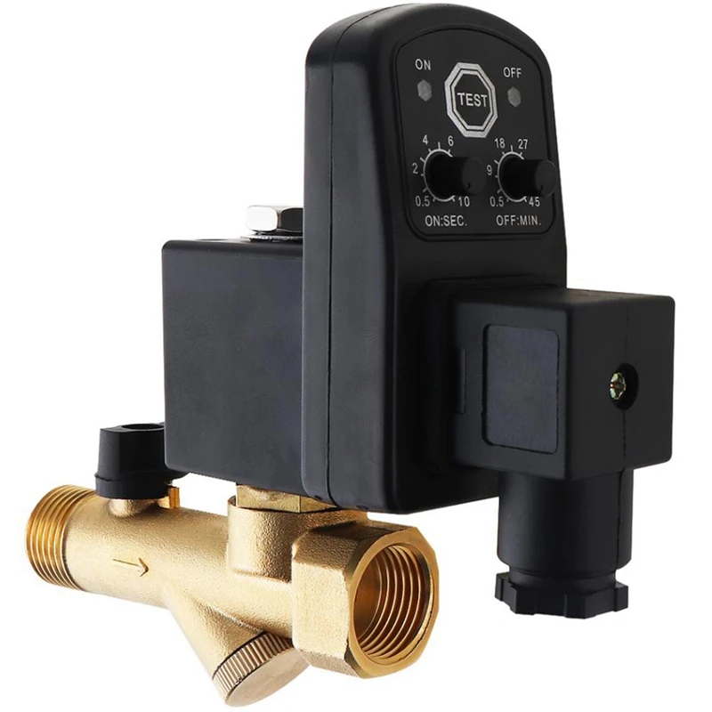 HTHL 1/4 дюйма Ac220V 1.6Mpa электронный сливной клапан Временный Воздушный компрессор
