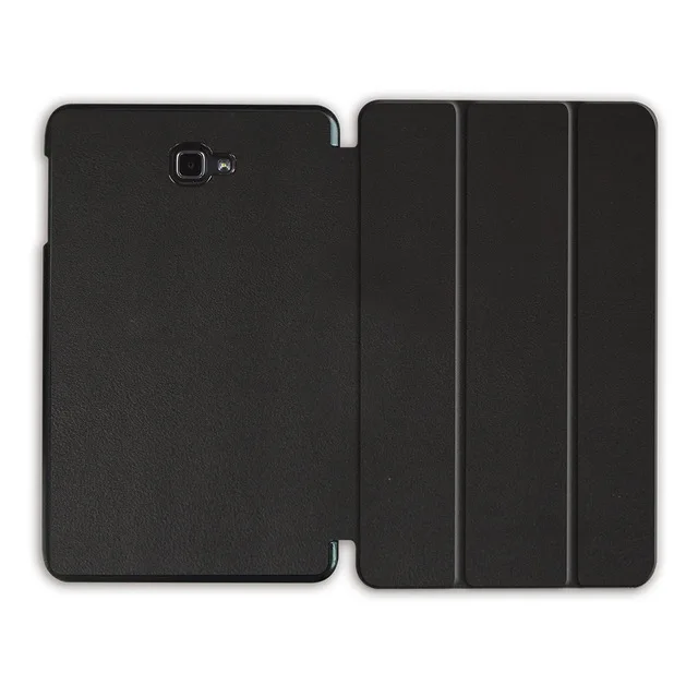 Black Чехол MTT с фламинго для samsung Galaxy Tab A A6, 10,1 дюймов, Складной флип-чехол из полиуретановой кожи для планшета, чехол T580 T585 T580N T585N Funda - Цвет: Black
