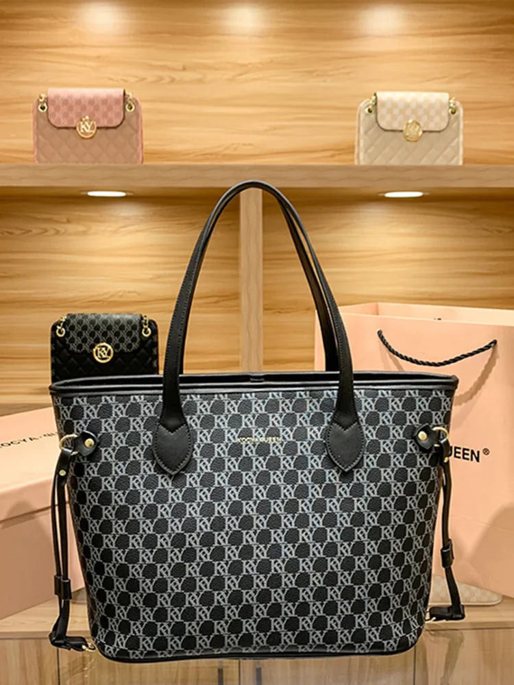 

Сумка-мешок женская универсальная с классическим принтом, вместительная, 100%