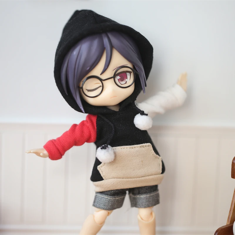 Детская одежда Молли ob11 красивая свинка с узлом Одежда для куклы 1/12 BJD Спортивная