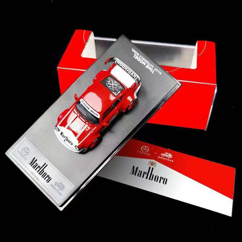 

Model Car 1/64 Pop Toys Time Micro Proche RWB964 Marlbor No.25 Alloy Car Model Gifts Collection