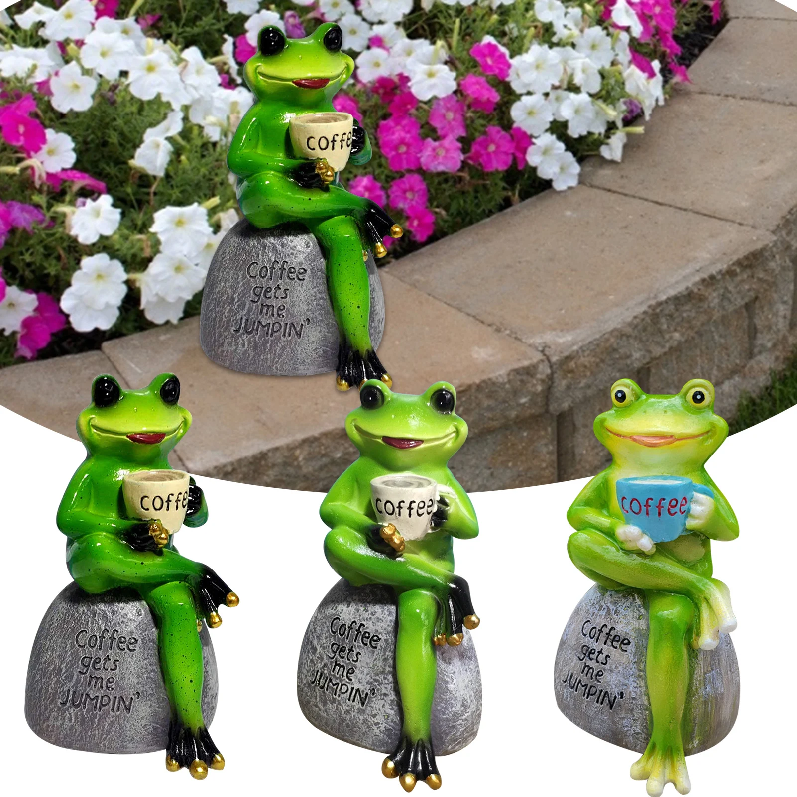 

Outdoor Gardening Resin Frog Fleshy Flowerpot Ornament Courtyard Figurines Decoration Park Villa Animal Vase Statue Crafts Decor