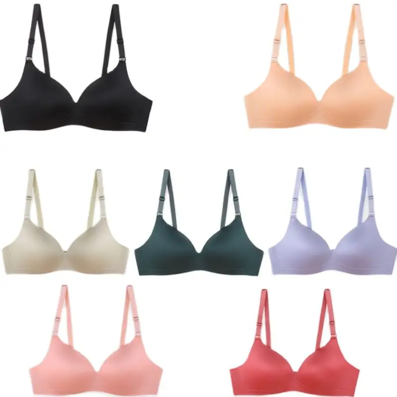 

3/4 Cup Bralette Seamless Bra Deep V Wireless Ultra-thin Underwear Sexy Lingerie Soft Push Up Bras For Women Hot