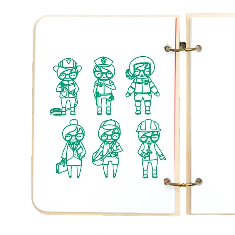 Прозрачные силиконовые штампы прозрачные для самостоятельной сборки пожарного