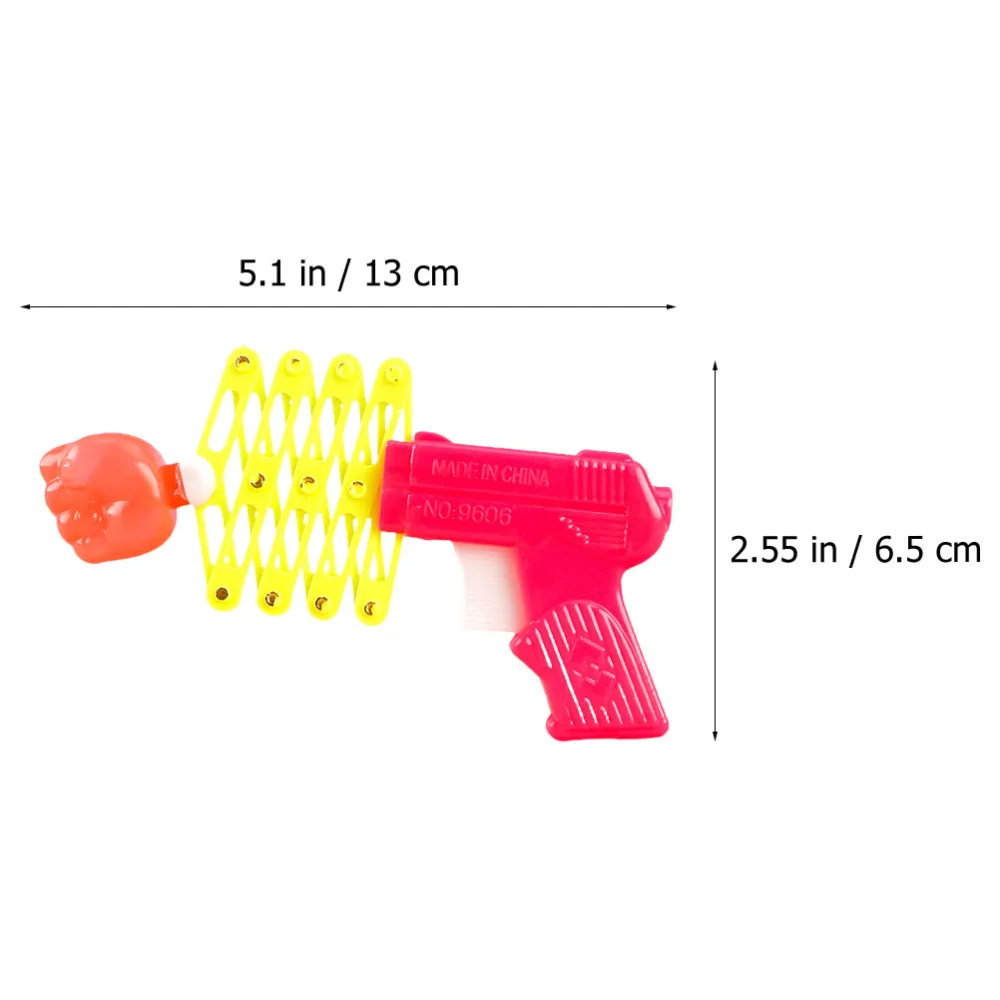 

6 Pcs Children's Retractable Fist Shooter Trick Spring Guns Kids Gift