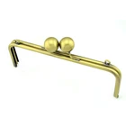 Металлическая рама для кошелька с большим шариком, вешалка с замком, ручные аксессуары, винтажная рама для кошелька, сумки сделай сам, детали для сумок с застежкой, оптовая цена