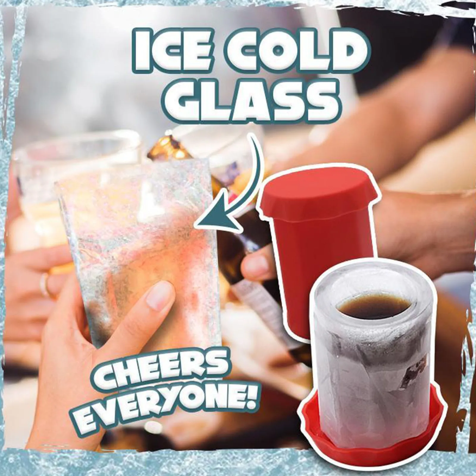 Силиконовая форма для льда стакан с одним отверстием летняя чашка лоток