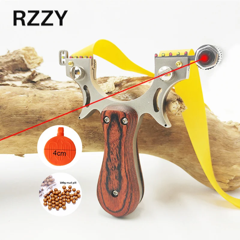 Новая плоская кожаная охотничья Рогатка профессиональная лазерная катапульта