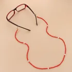 Цепочка для очков Женская в стиле бохо, ожерелье с искусственным жемчугом, шнур для солнцезащитных очков, шейный ремешок, цепочка для очков