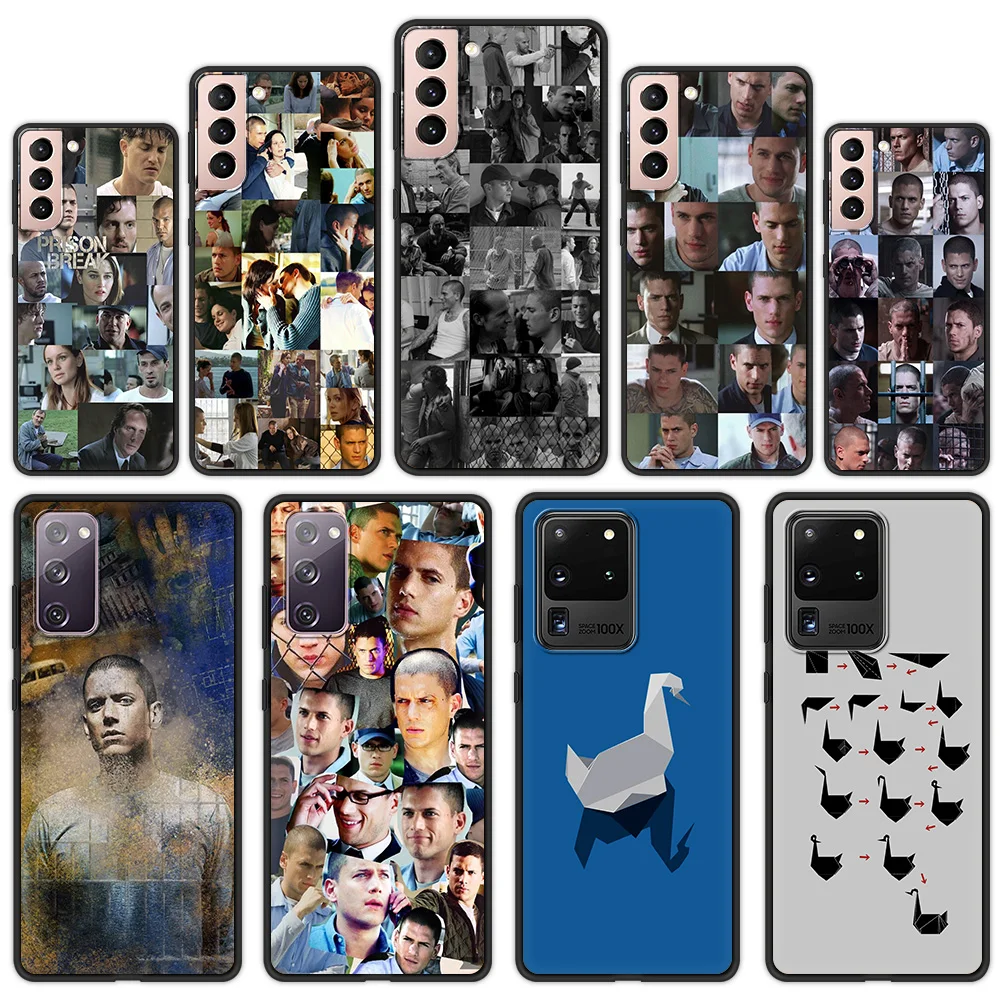 

Prison Break Phone Case For Samsung Galaxy S21 Ultra S20 FE S10 S9 Plus S10E S8 Note 20 10 Lite Shell Soft Silicone Black Cover