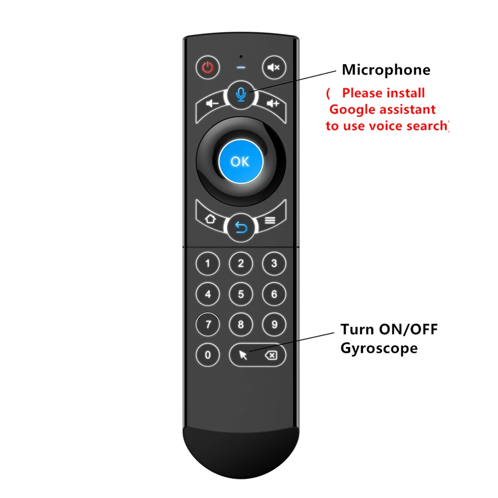 Игровой пульт дистанционного управления 2 4G гироскоп умная воздушная мышка G21 pro