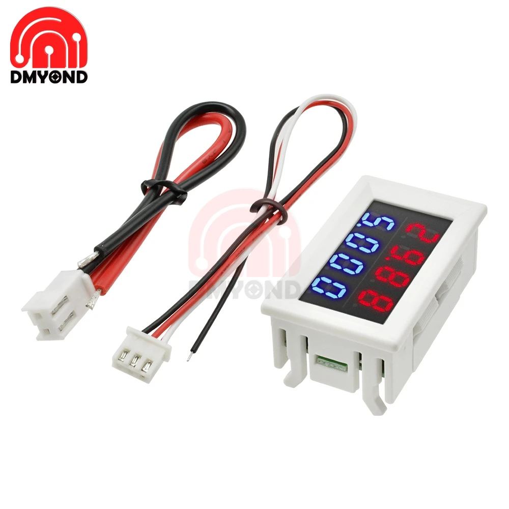 

Mini Digital Voltmeter Ammeter DC 100V 10A Panel Amp Volt Voltage Current Meter Tester Detector 0.28" Dual LED Display Auto Car