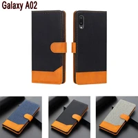 a02 new phone cover for samsung galaxy a02 case flip wallet leather etui book on samsung sm a022m a02 case magnetic card hoesje