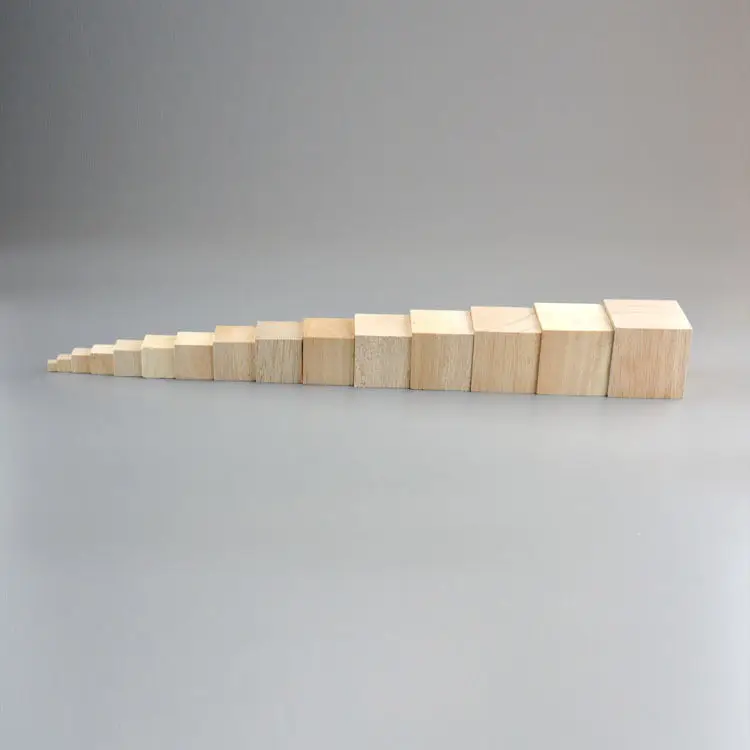Натуральный деревянный блок Balsa необработанные деревянные кубики DIY различные