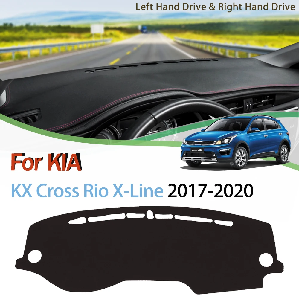 

Противоскользящий коврик для KIA KX Cross Rio X-Line 2017-2020, накладка на приборную панель, солнцезащитный козырек, защитный ковер, аксессуары от ультра...
