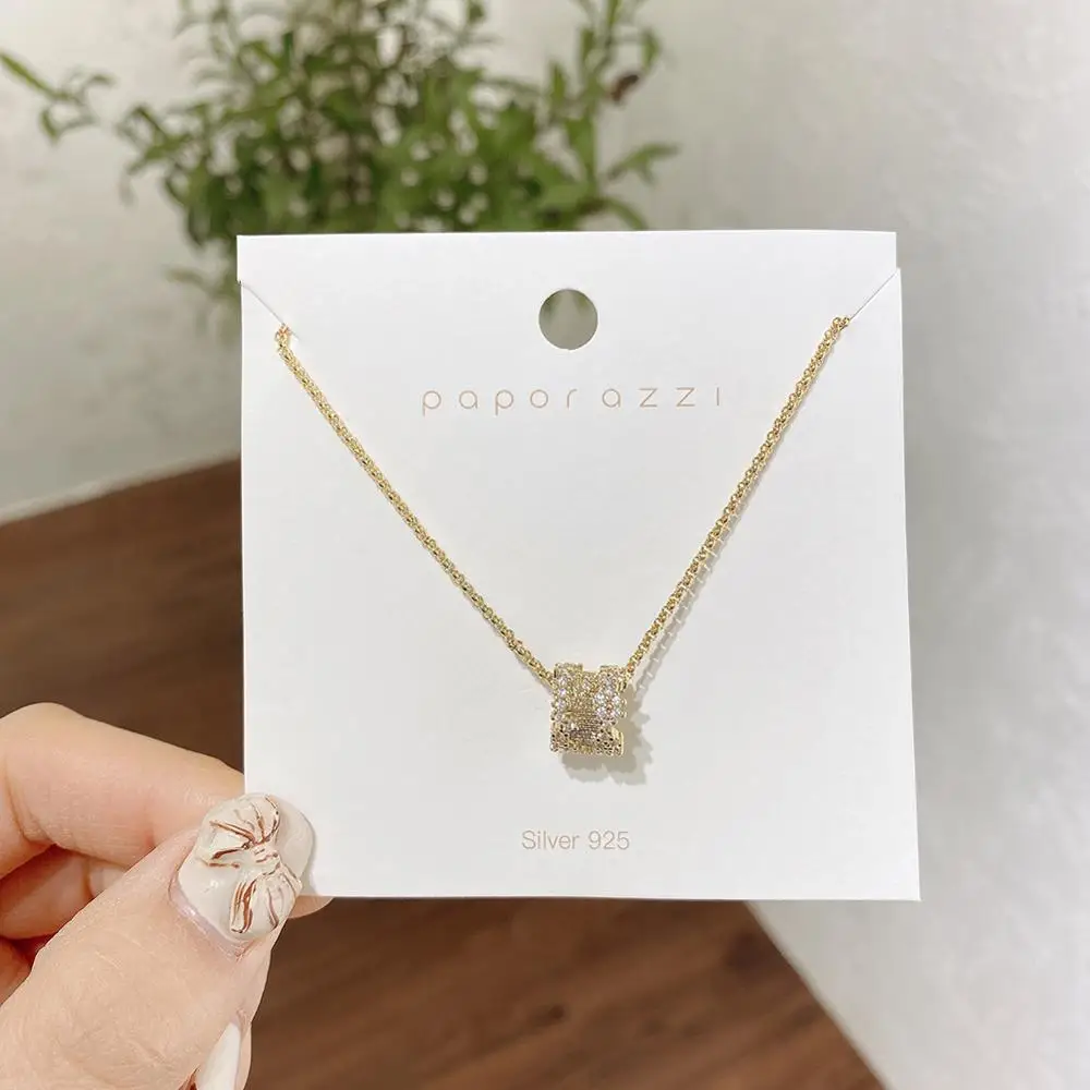 Прелестные модные туфли циркон кольцо подвеска на цепочке ожерелье Роскошные