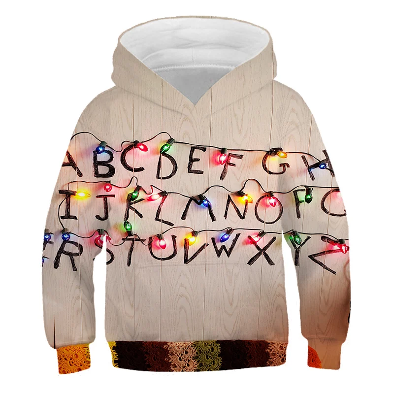 

Strange things Hoodie girl / boy Hoodie winter Sweatshirt Kawaii funny hip hop Hoodie 4-14t kids Christmas gift