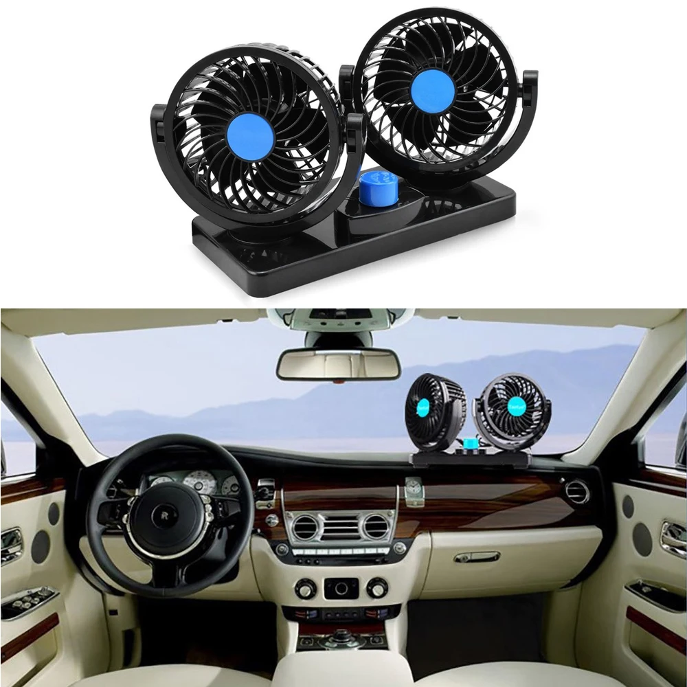 360 градусов Регулируемый поворотный двойной головы летняя Автомобильный