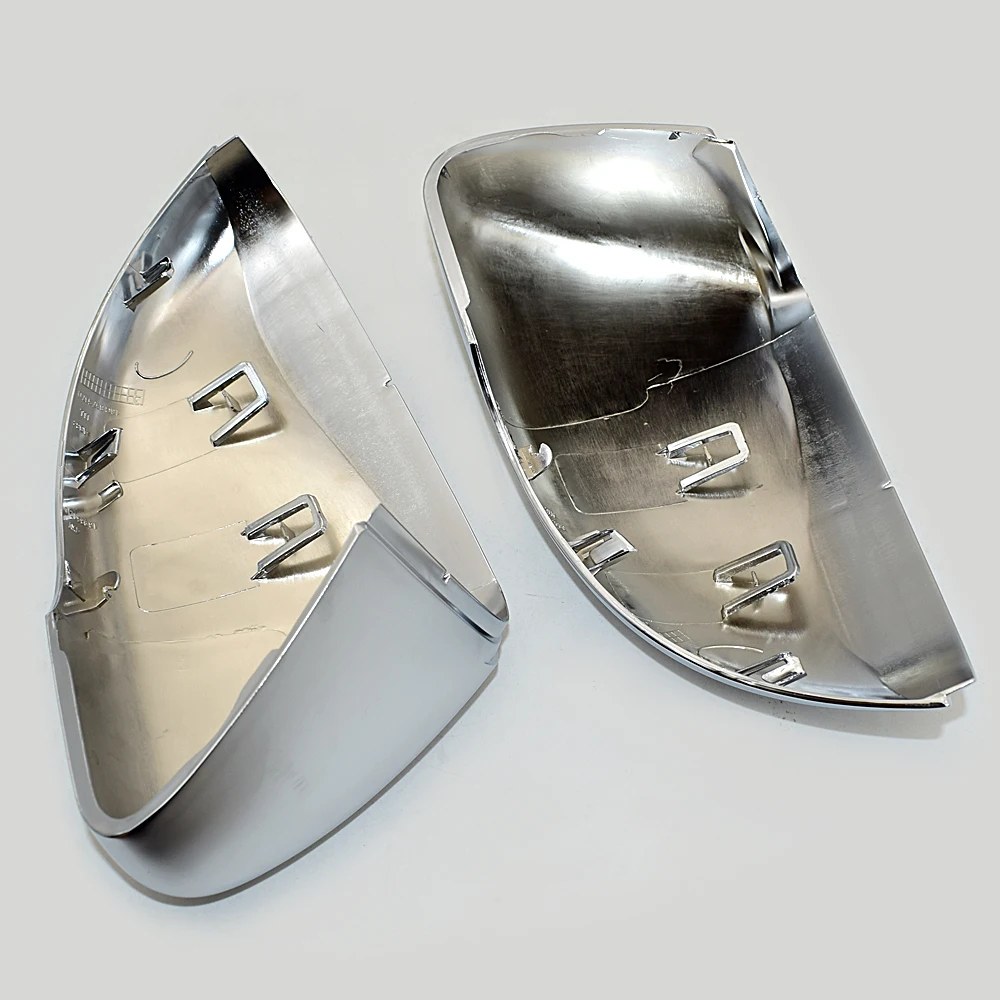 

For Volkswagen VW Golf 6 MK6 Touran Matt Chrome Mirror Cover Silver Rearview Side Mirror Cap Housing