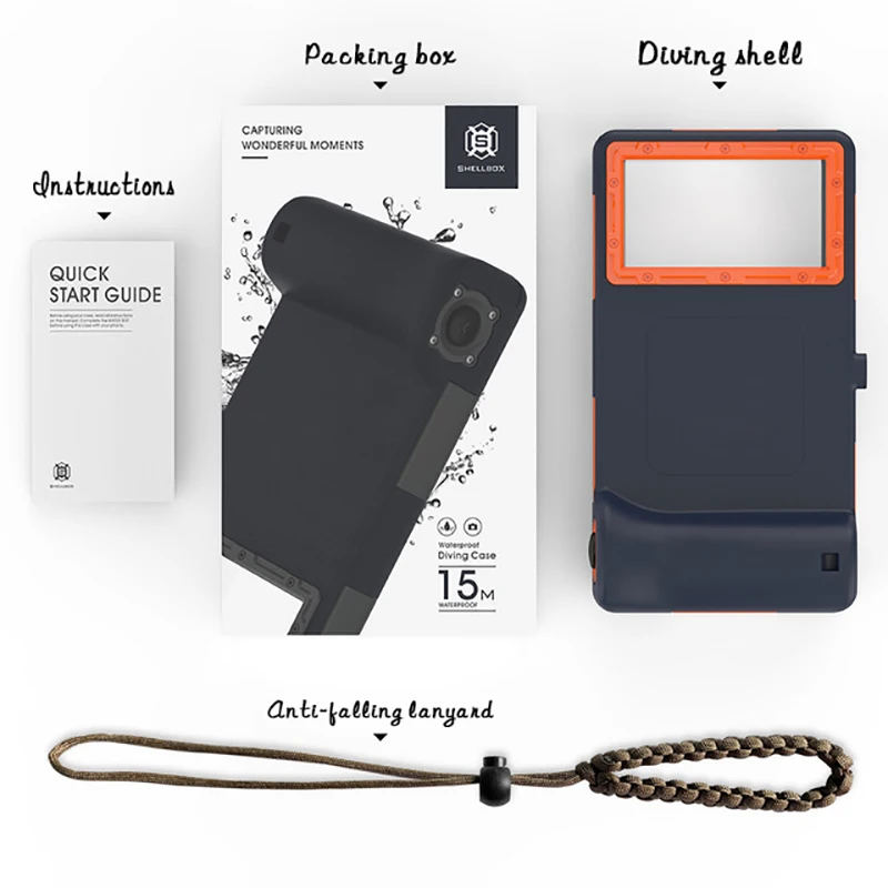 Универсальный Водонепроницаемый Чехол для камеры дайвинга до 15 м мобильный