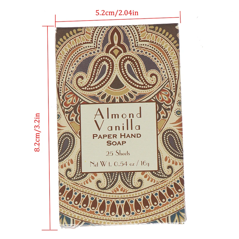 

1/2pack Outdoor Travel Soap Paper Washing Hand Bath Clean Scented Slice Sheets Disposable Boxe Soap Portable Mini Paper Soap